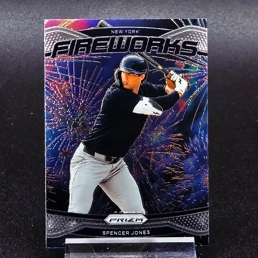 Spencer Jones Bowman Chrome Mojo Fireworks Holo New York Yankees Top Prospect